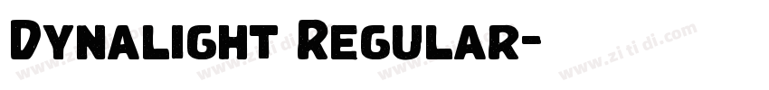 Dynalight Regular字体转换 Dynalight Regular字体转换